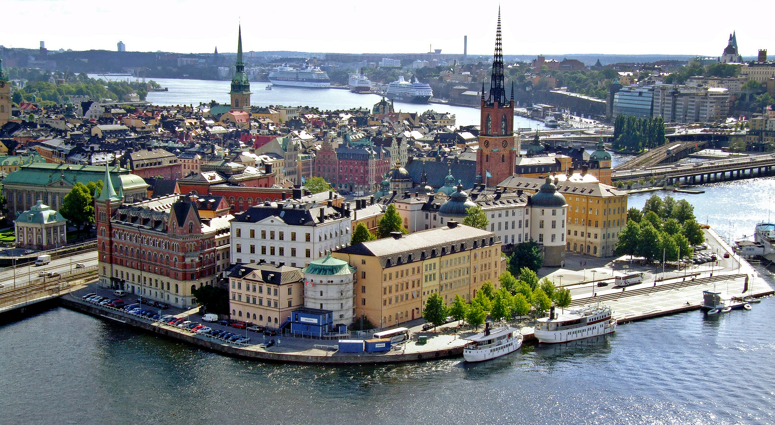 Flygfoto över Stockholm