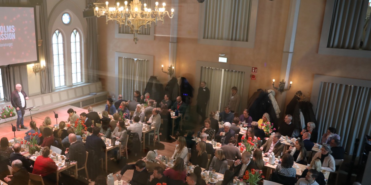 Tacklunch 2024 på Mötesplats Mariatorget.