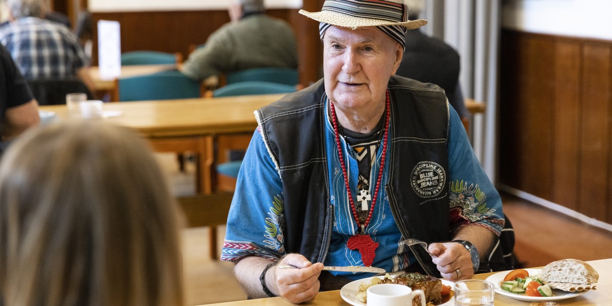 Deltagare på mötesplatsen St Paul.