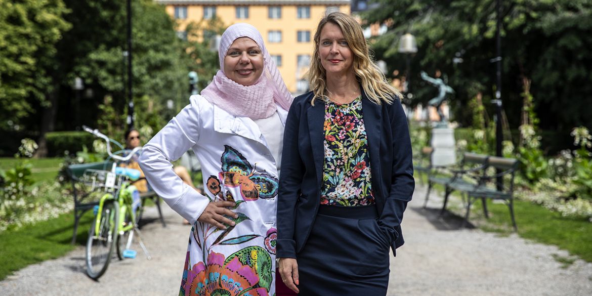Verksamhetsområdescheferna Susanne Svensson och Pernilla Parding. Foto: Anna Z Ek