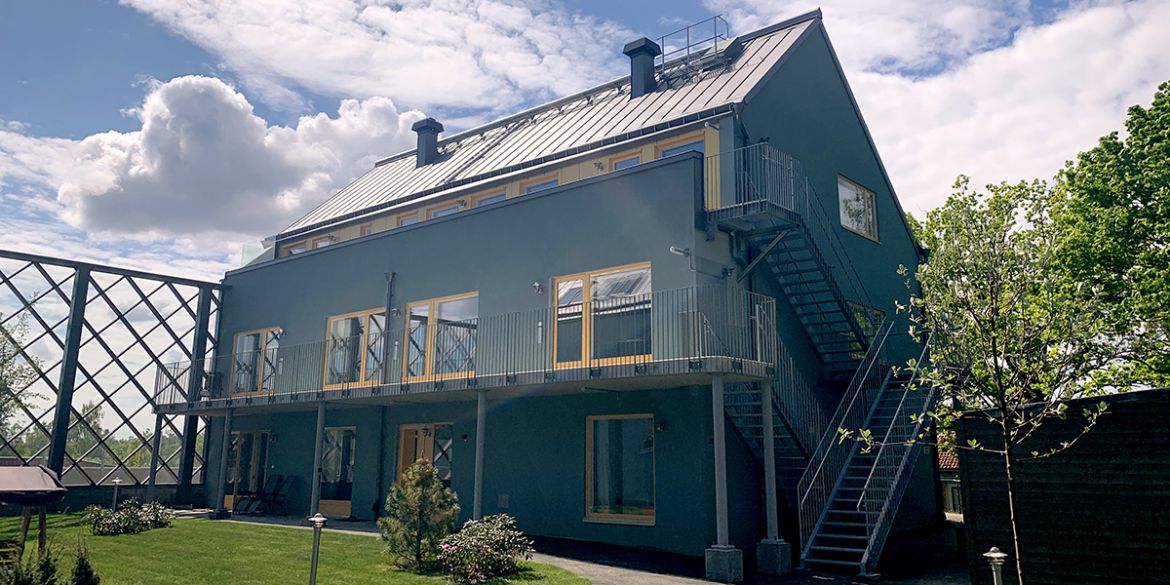 Exteriör på LSS-boende i Nacka kommun.