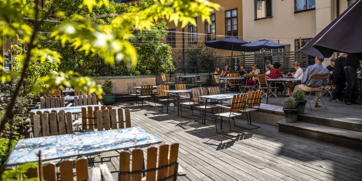 Uteservering Grillska Huset. Foto: Anna Z Ek