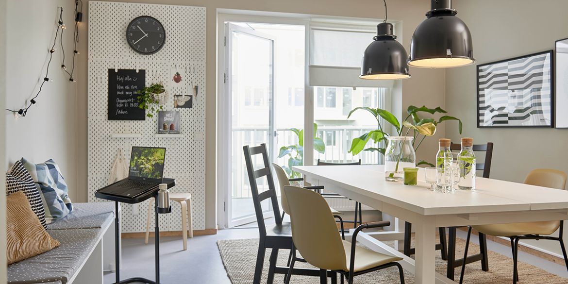 Stockholms Stadsmissions delningsboende - gemensam matplats. Foto: IKEA