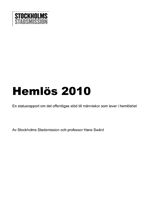 Hemlös 2010 Offentligas stöd till människor - Rapport
