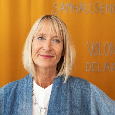 Bild på Åsa Paborn, direktor på Stockholms Stadsmission.