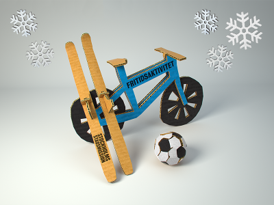 Skidor, cykel och fotboll