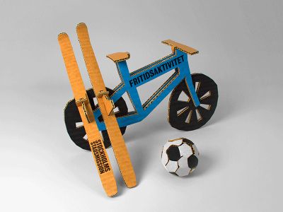 Skidor, cykel och fotboll