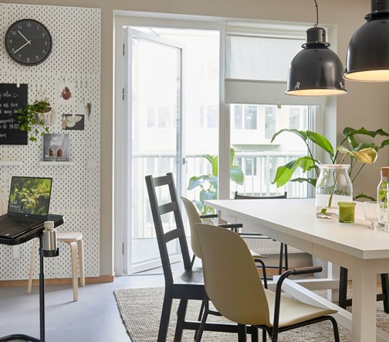 Stockholms Stadsmissions delningsboende - gemensam matplats. Foto: IKEA