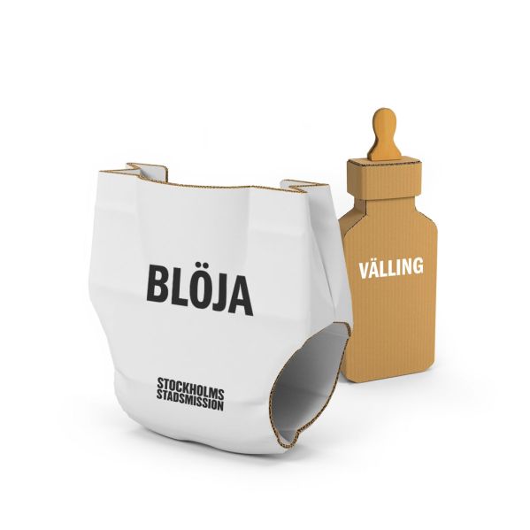 Bild på gåvobevis för Blöjor och välling.