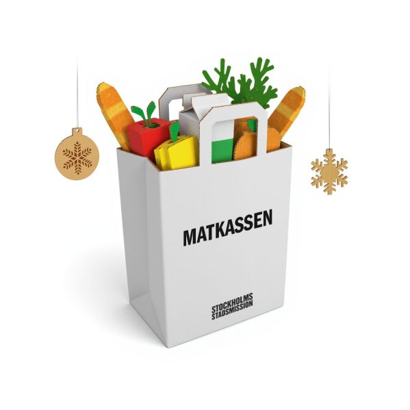 Bild på gåvobevis för Matkassen.