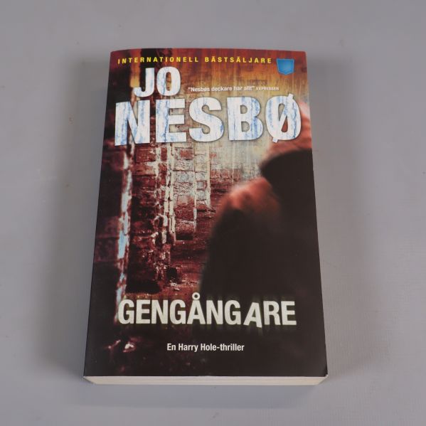 Framsida av boken Gengångare med mörkt motiv och tydlig titel