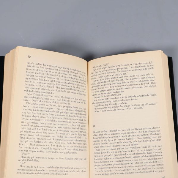 Uppslag ur boken Lida med svenska sidor och text