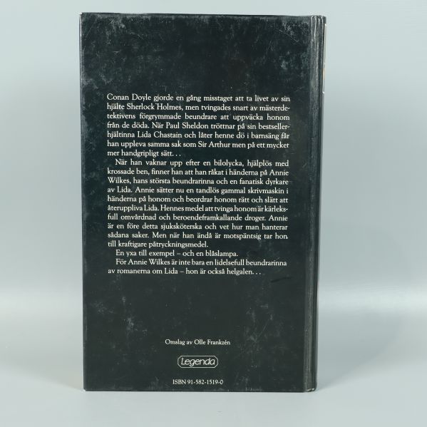 Baksida av Lida av Stephen King med svensk text och ISBN