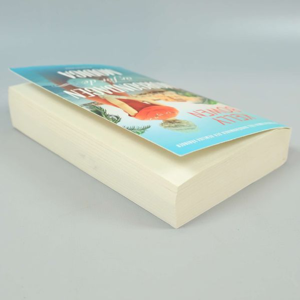 Perspektivvy av boken som visar tjocklek och pocketformat