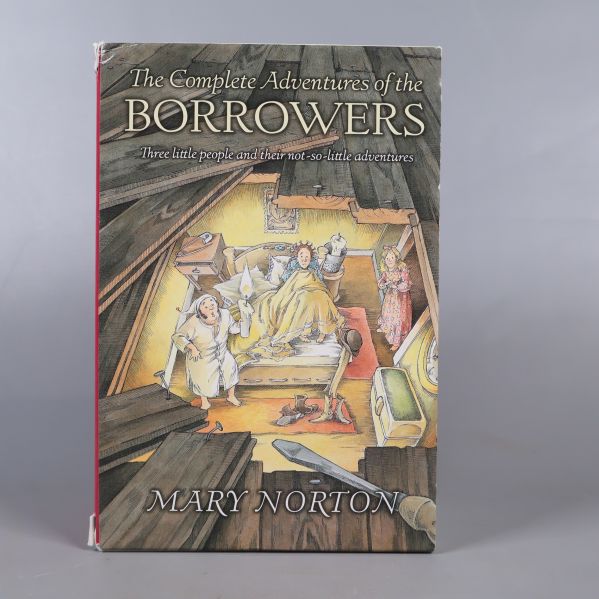 Framsidan av The Complete Adventures of the Borrowers med illustrationer och boktitel