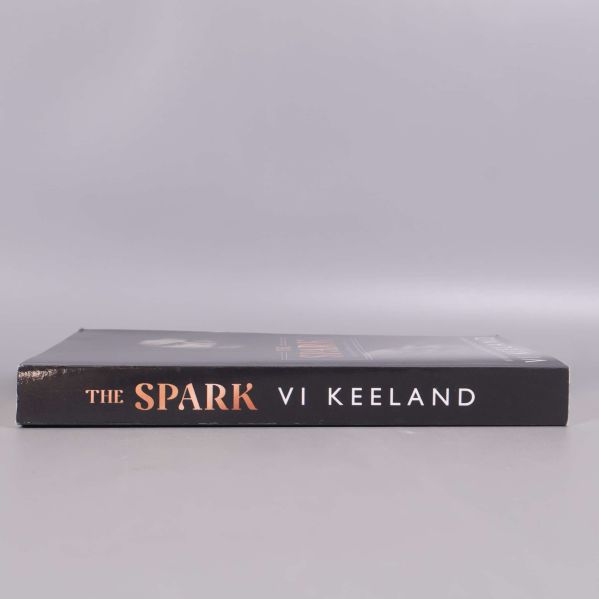 Ryggen på The Spark av Vi Keeland med titel och författarnamn