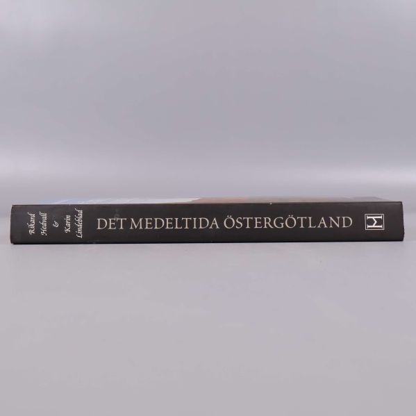 Bokrygg med titeln Det medeltida Östergötland och författarnamn