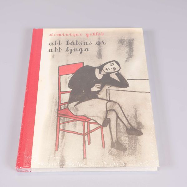 Framsida av boken Att låtsas är att ljuga av Dominique Goblet, spiralbunden