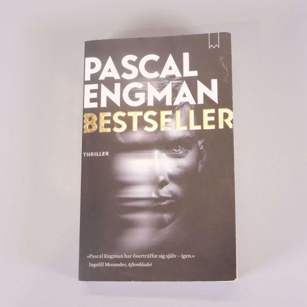 Framsida av boken Bestseller av Pascal Engman med guldtext