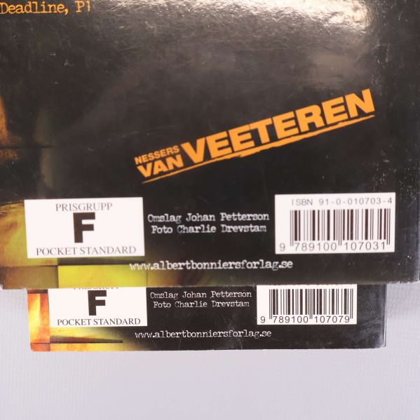 ISBN och detaljer på baksidorna