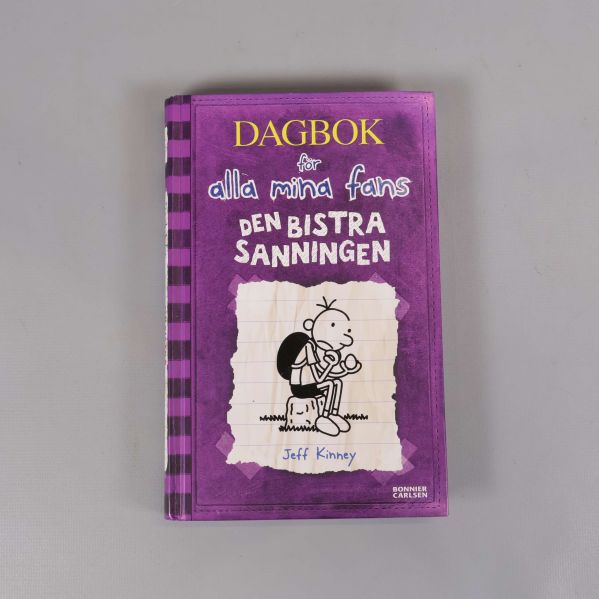 Framsidan av boken Dagbok för alla mina fans – Den bistra sanningen i lila omslag