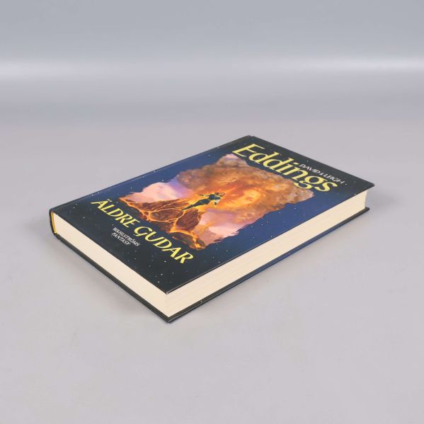 Skråvy på boken Äldre gudar, framsidan synlig