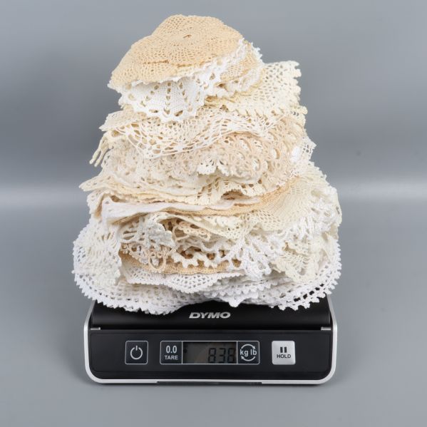 Virkade dukar som vägs