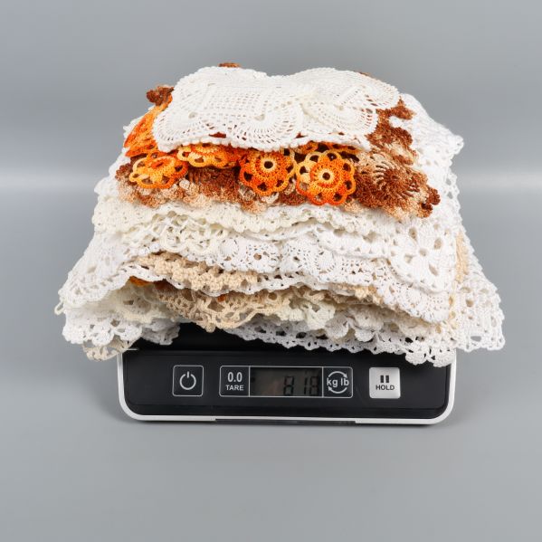 Virkade dukar på en våg