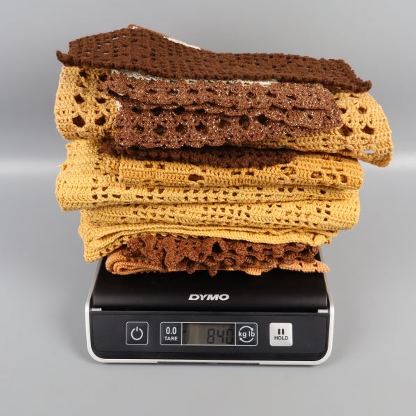 Virkade dukar på en digital våg