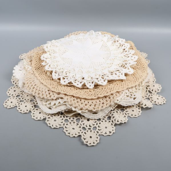 Virkat dukset vägt på en våg