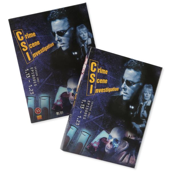 Två vinklar på samma CSI DVD-fodral