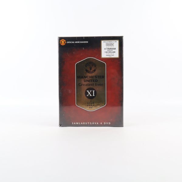 Framsidan av Manchester United Greatest Ever XI DVD-box