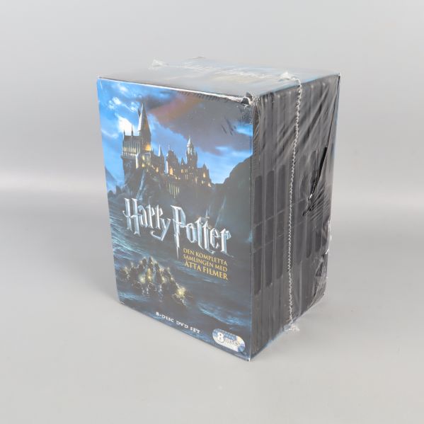 Harry Potter boxset med åtta filmer inplastad