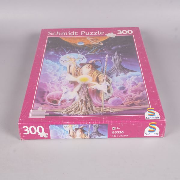 Schmidt pussel 300 bitar sedd från sidan