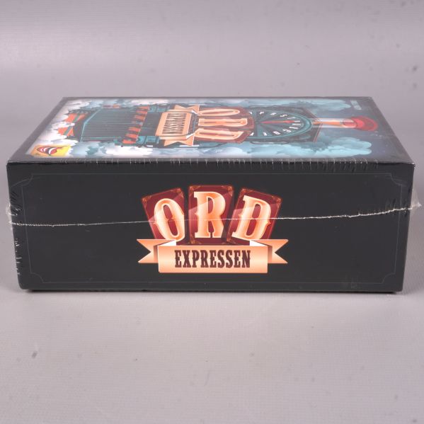 Andra sidan av Ord Expressen boxen med logotyp