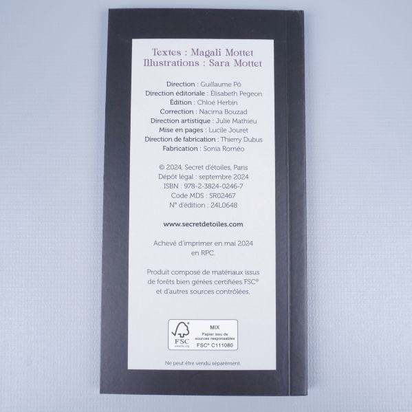 Baksida av guidebok med författarinformation och tryckår