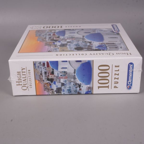 Clementoni pussellåda med 1000 bitar logotyp liggande