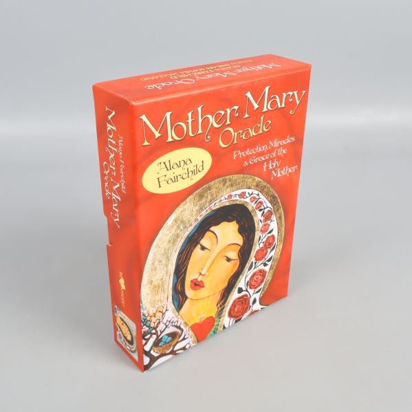 Box av Mother Mary Oracle setet i sned vinkel