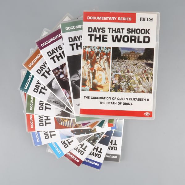 Uppradade DVD-omslag från serien Days That Shook the World