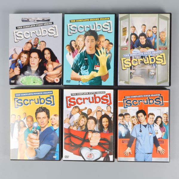 Sex Scrubs DVD-fodral framifrån med karaktärer på omslagen