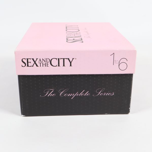 Sex and the City boxens sida med texten The Complete Series