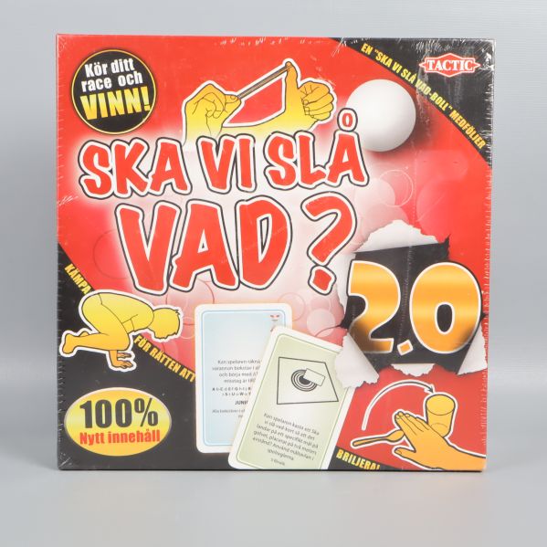 Framsidan av spelet Ska vi slå vad 2.0