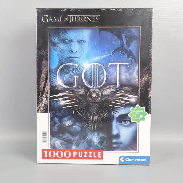 Game of Thrones 1000-bitarspussel med blått motiv och karaktärer