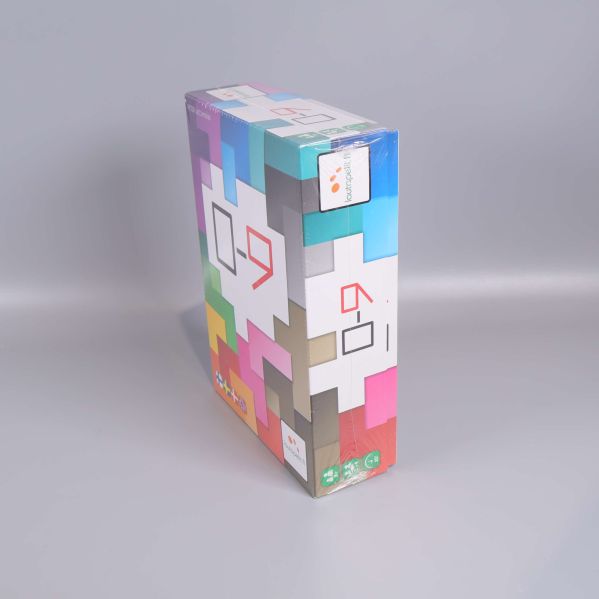 Vänster sida av spelasken med 0-9 och färgade rutor