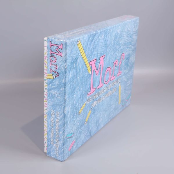 Spellådans framsida och sida med Morf-logga