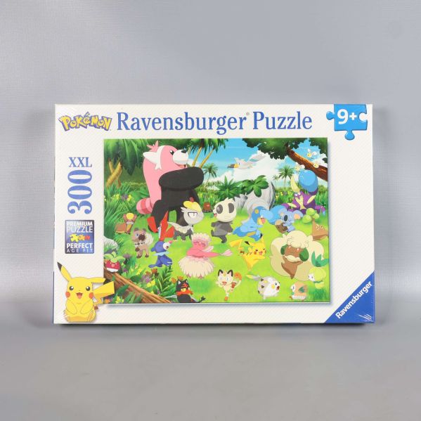 Framsida av Ravensburger Pokémon pussel med 300 bitar