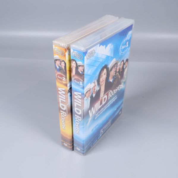 Wild Roses DVD säsong 1 och 2 stående sida vid sida