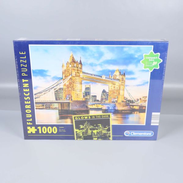 Framsida av Clementoni pussel med Londonmotiv och 1000 bitar