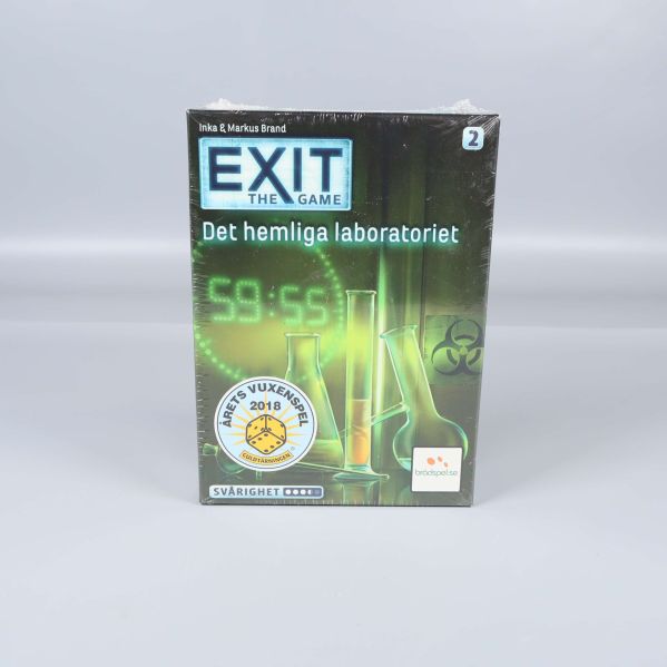 Framsidan av EXIT The Game Det hemliga laboratoriet