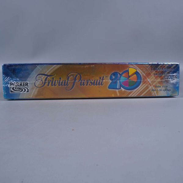 Sidoetikett med Parker logotyp och färggrann jubileumsdesign